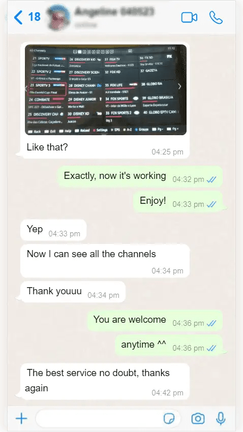 WhatsApp Feedback